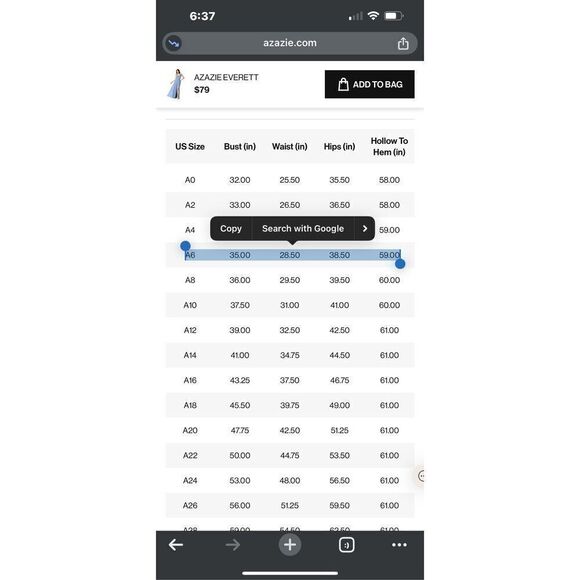 Azazie blue sleeveless ruffle maxi dress size 6 - Picture 7 of 7